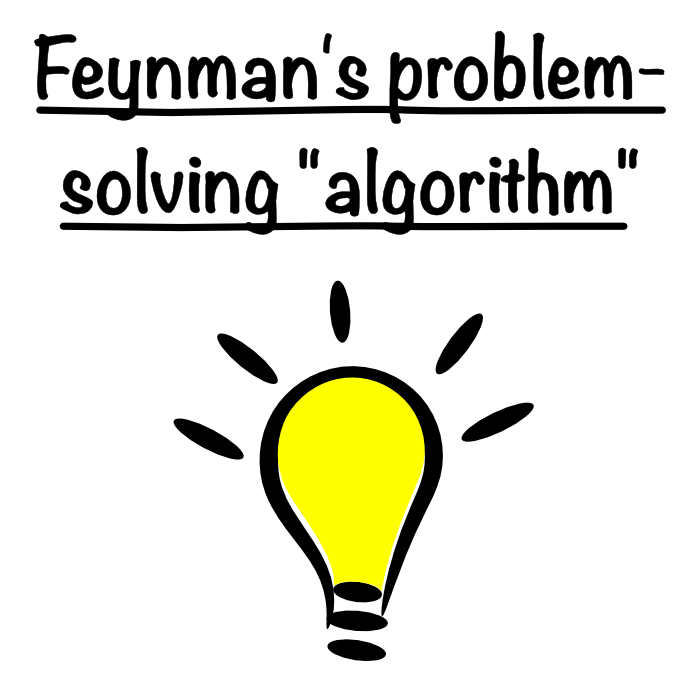 The Feynman problem-solving algorithm
