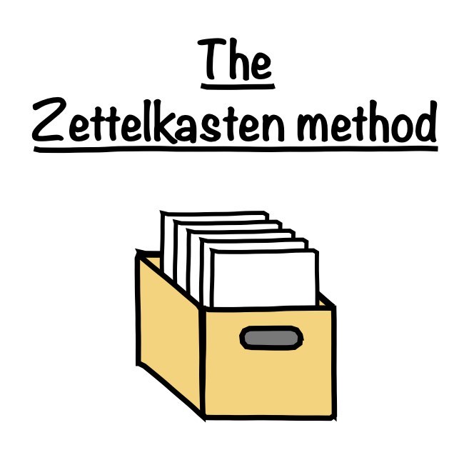 Take smart notes with the Zettelkasten method